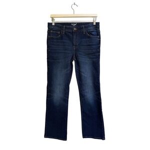 Cat & Jack Kids Dark Wash Bootcut Denim Jeans Adjustable Waist Size 16‎